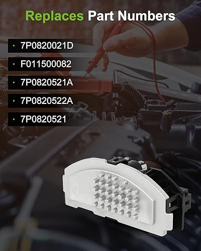 Miniatura 918 de SCITOO Resistencia de motor de ventilador HVAC para 2008-2013 para Chrysler 300/2008-2016 para Town & Country/2008-2010 para Dodge Charger/2008-2018