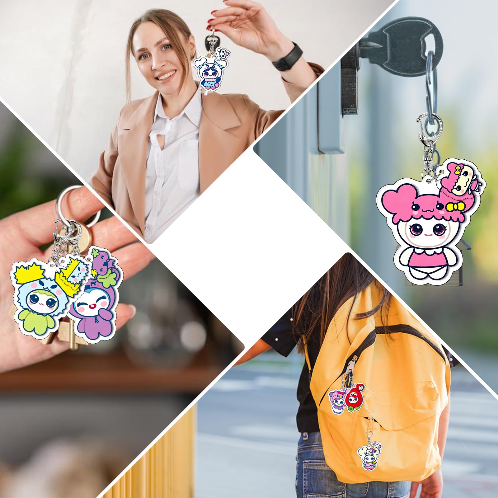 Twice Merch Regalo Set per Twice, Twice Merch con 55 photocard,1 sacca sportiva,9 portachiavi,paio di orecchini,1 bracciale, 1 collana, 2 spille, 12 adesivi