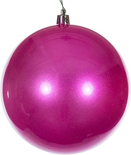 Vickerman Adorno de bola perforada UV de 8 pulgadas, 1 por bolsa.