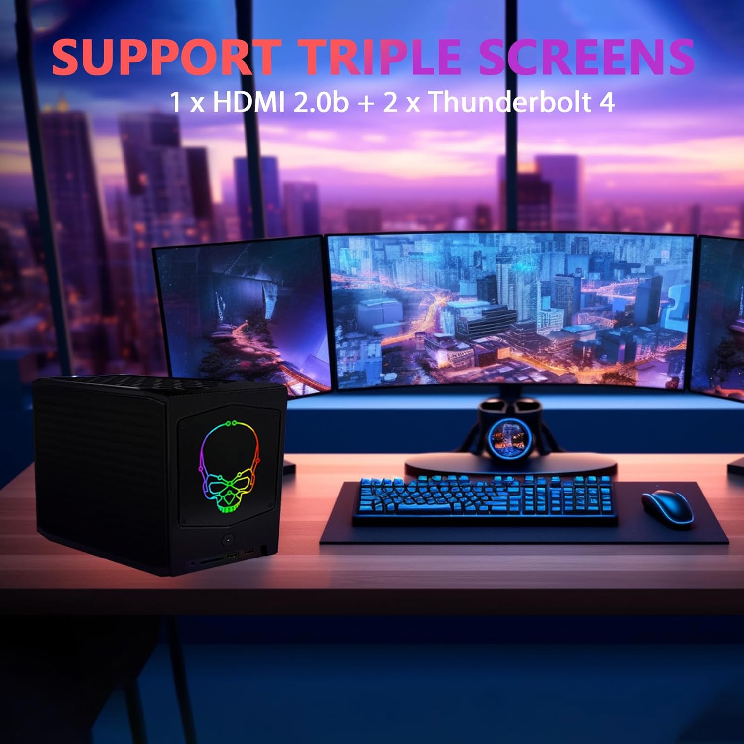 BRENUC NUC 11 Extreme NUC11BTMi9 Intel Core i9-11900KB(8C/16T,up to 4.9 GHz) Home & Business Mini Desktop UHD Graphics, WiFi 6E, Bluetooth 5.2, HDMI, USB 3.1, SD Card