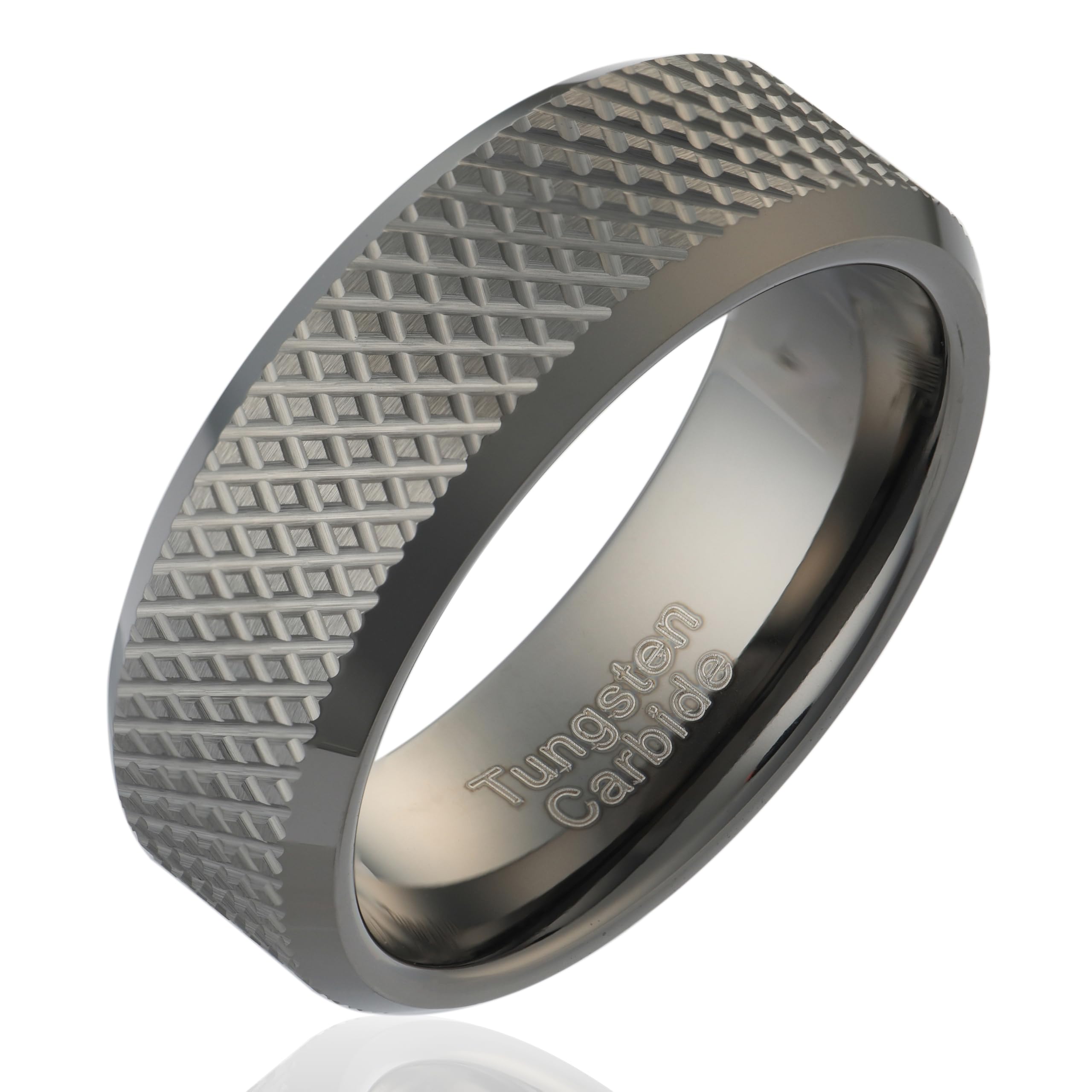 100S Knurl Tungsten Ring