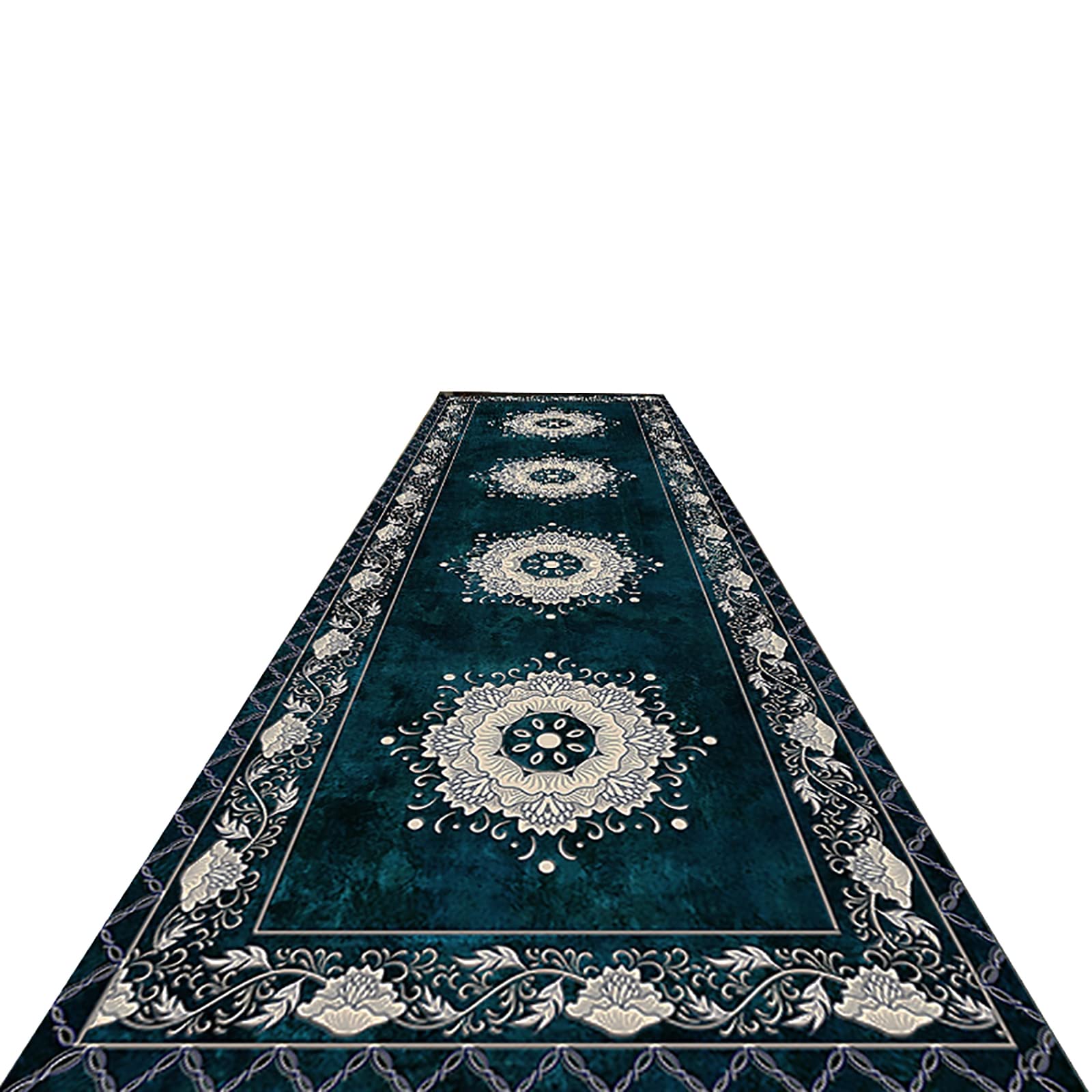 TBATM Washable Doormats Barrier Mat, Home Non Slip Runner Rugs Super Absorbent Heavy Duty Machine for Kitchen and Office Indoor Outdoor Anti Slip Floor Mat,0.5X4M/1.64X13.12ft