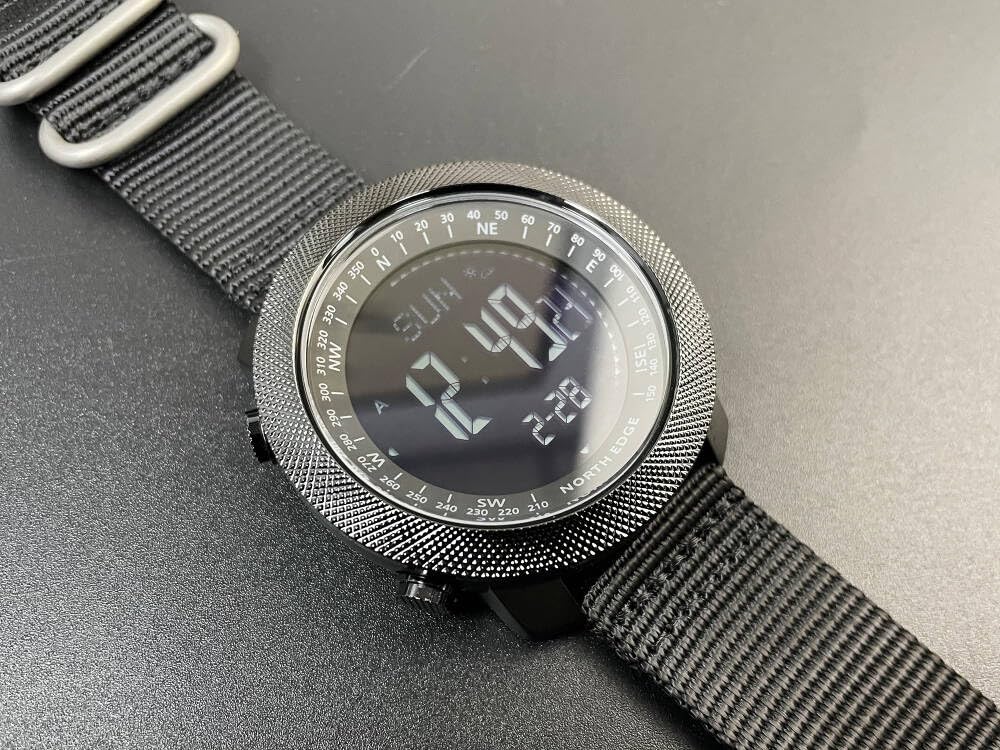 North Edge Apache - Orologio multifunzione per esterni, impermeabile fino a 50 m, con rilevamento di altitudine, pressione, bussola e temperatura, ideale per escursioni, nuoto e corsa