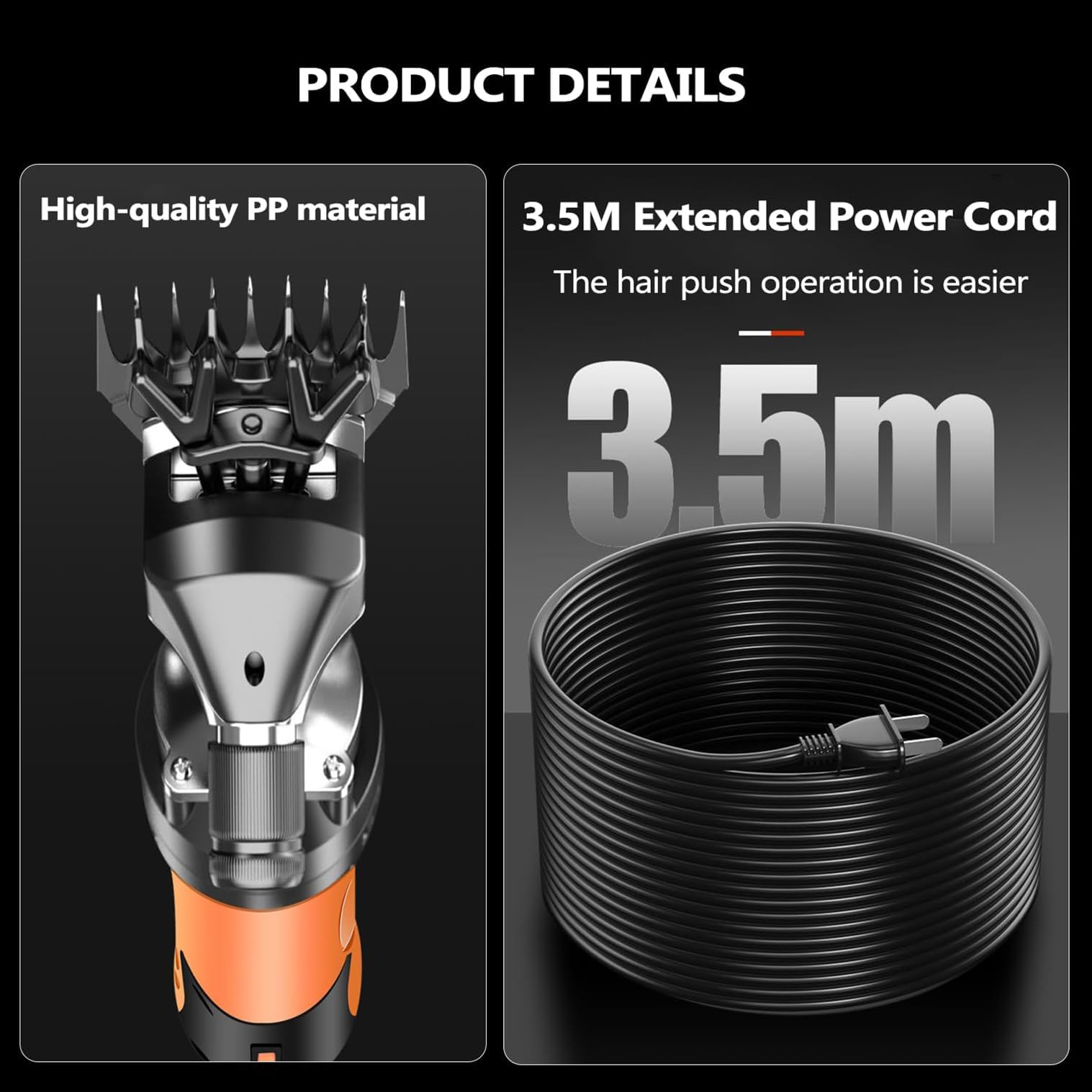 Cesoie elettriche per pecore, tosatrici professionali da 1400 W con 2 pezzi 9 lame a denti dritti e 10 fogli adesivi, per pecore, capre e bestiame