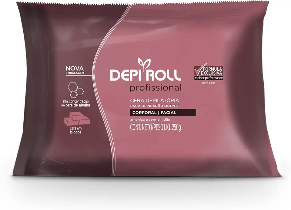 DEPIROLL Cera Quente Em Blocos 250 G Depiroll Rosa