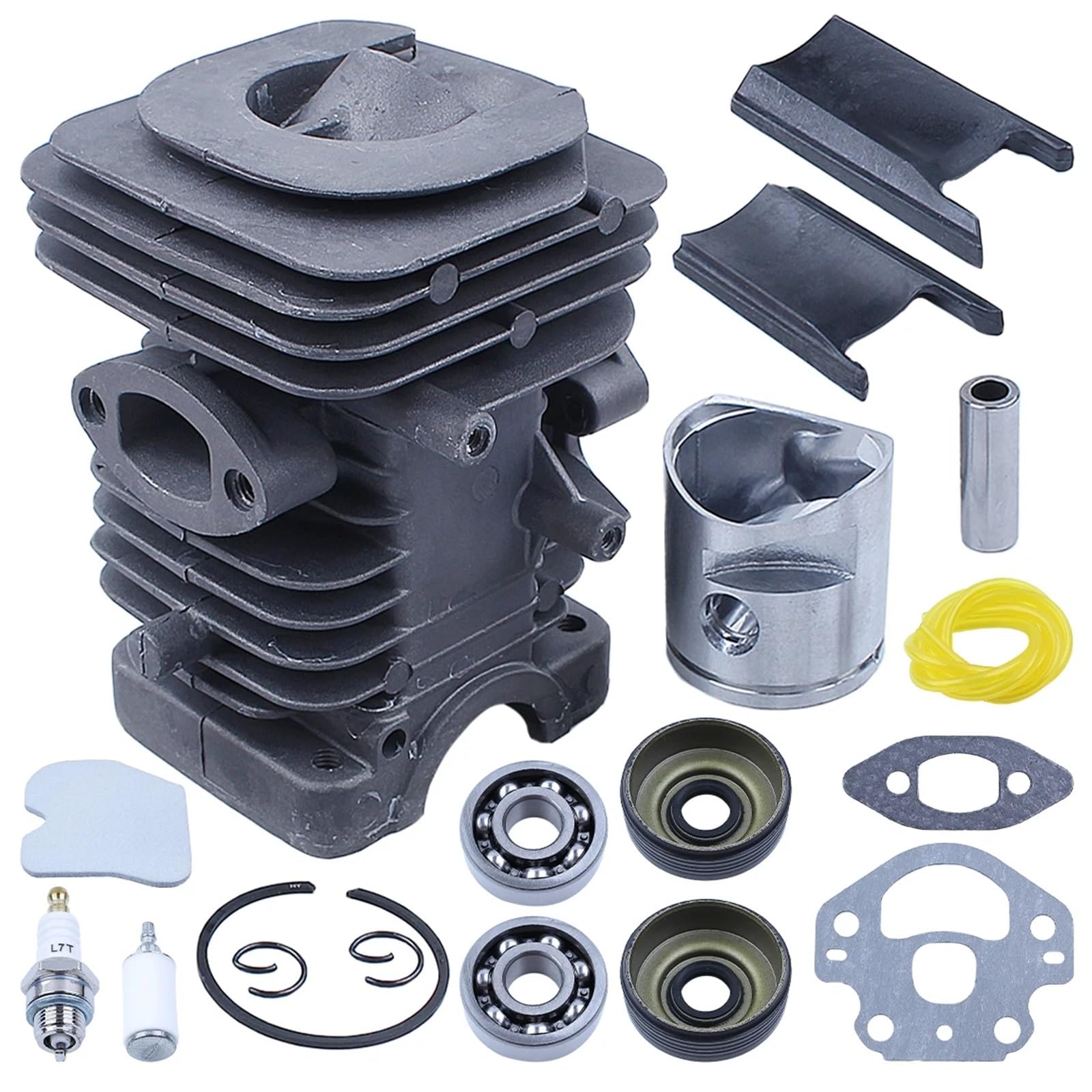 Kit de bujías de cojinete de cigüeñal y pistón de cilindro de 39 mm apto for motosierras h-u-s-q-v-a-r-n=a 240 240E 235E 235 236 236E