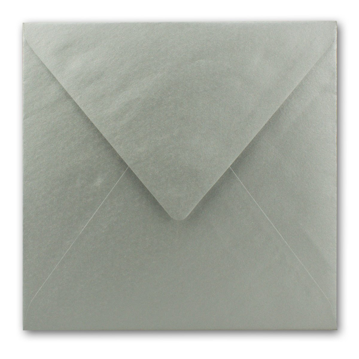 Neuser Colourful Square Envelopes, 16 x 16 cm, with White Silk Lining, 27-Silver Metallic, 25 pieces - Image 3