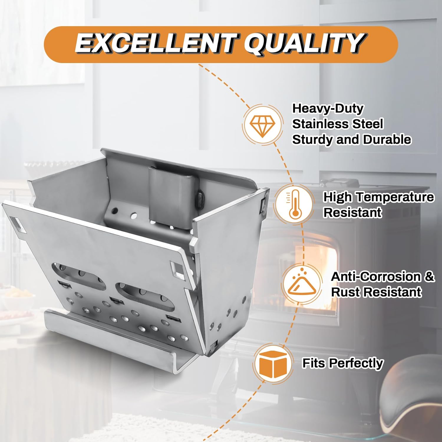 Upgraded Stainless Steel Firepot Replacement for Pelpro Pleasant Hearth Pellet Stoves, SRV7077-003 Burnpot Burn Pot for PP130 PP130-B PP150 PP60 PP60-B PP70 PPC90 TSC90 PH35PS PH50CABPS PH50PS PHC90