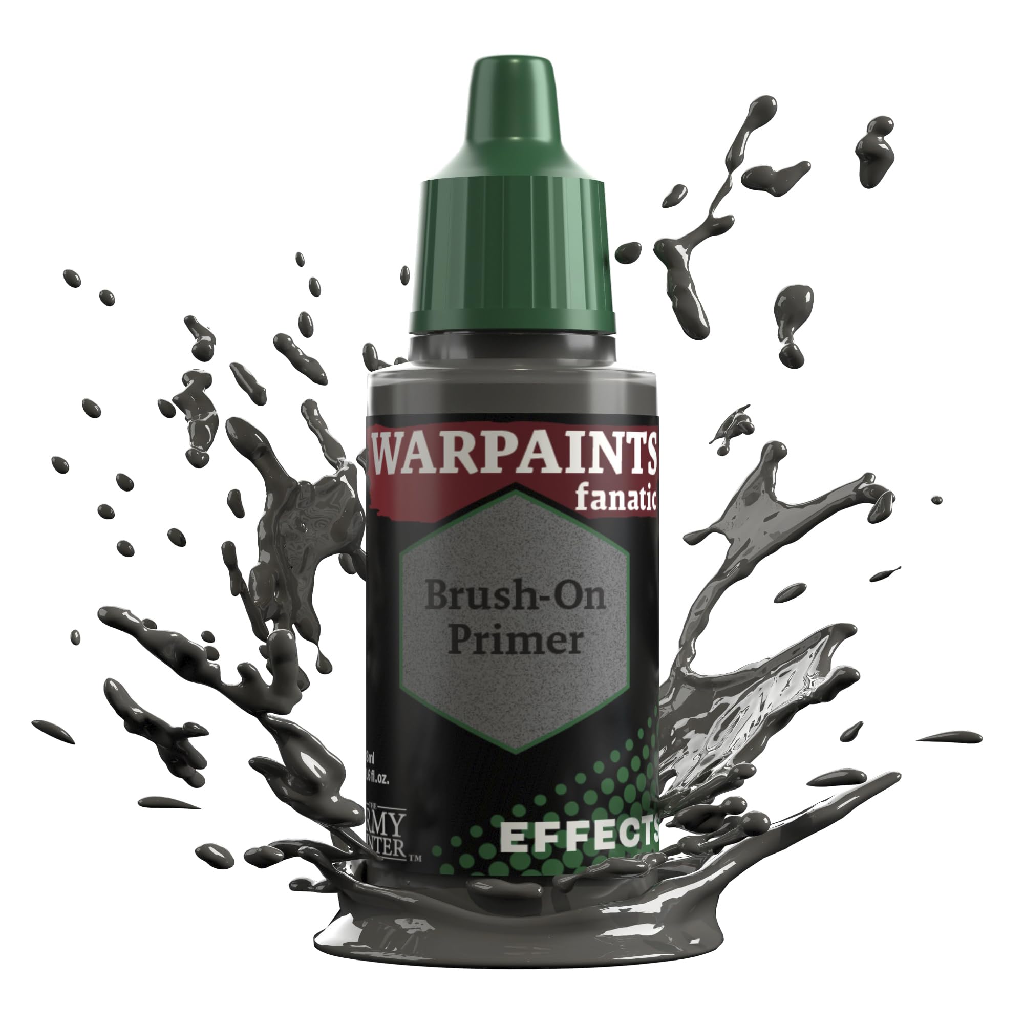 The Army Painter Neutral Grey Warpaints Fanatic Effects Brush-On Primer Single Acrylics, Miniature Hobby Painting, Quality Paint For Miniature Wargaming