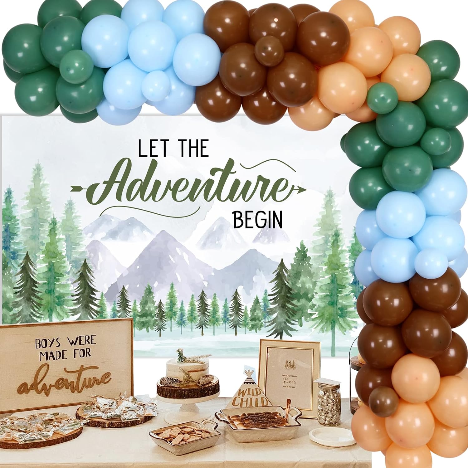 Amazon.com: Adventure Baby Shower Decorations, Let The Adventure Begin ...