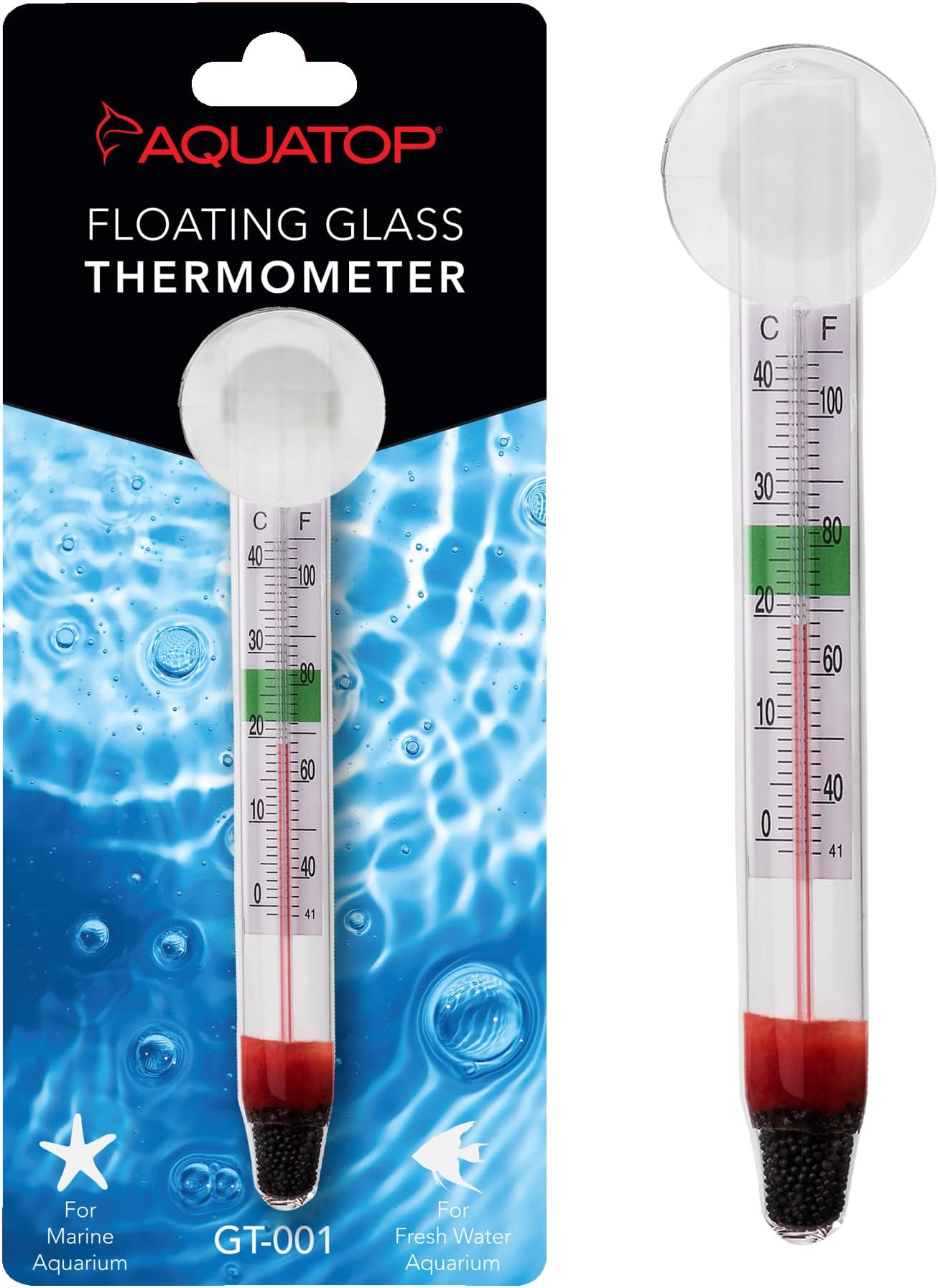 Marina Floating Thermometer for Betta Fish Tank with