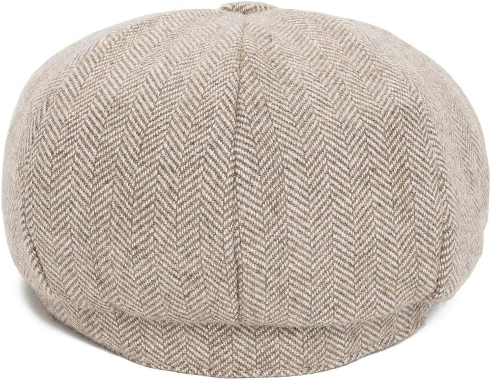 Boys Vintage Newsboy Cap Tweed Flat Beret Cabbie Hat for Kids Toddler Pageboy - Image 4