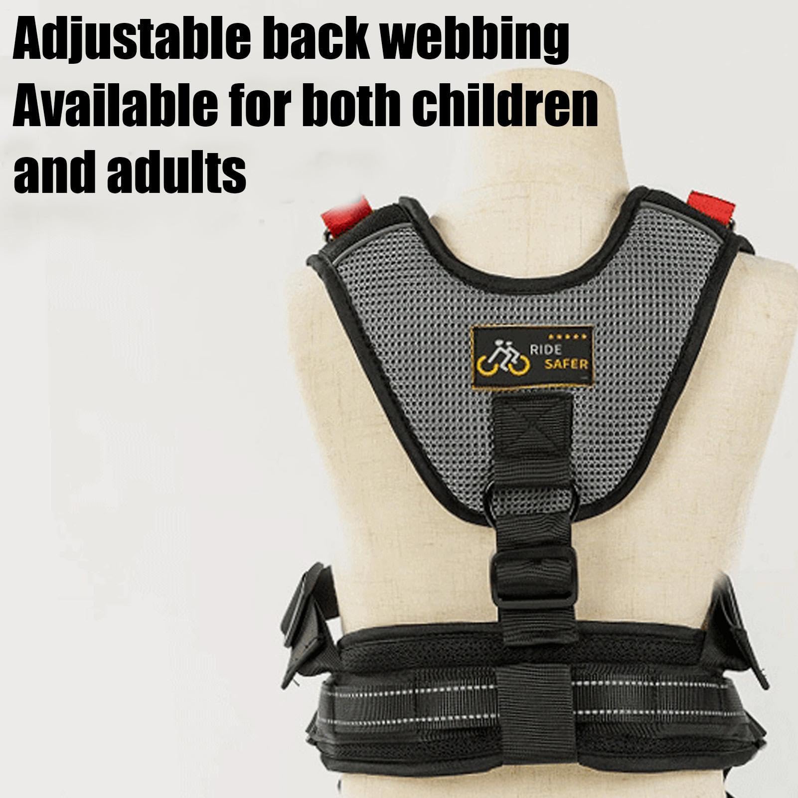Arnés De Moto Infantil Cinturón Flexible de Seguridad para Niño Pasajero en | Arnés con Cinturón de Seguridad para Moto para Cinturones Moto, Sujeción