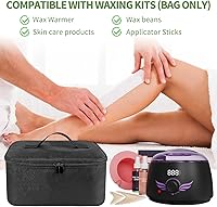 Vista 2 de Bolsa de viaje para herramientas para el cabello con almohadilla resistente al calor, funda de transporte de viaje de doble capa para alisador