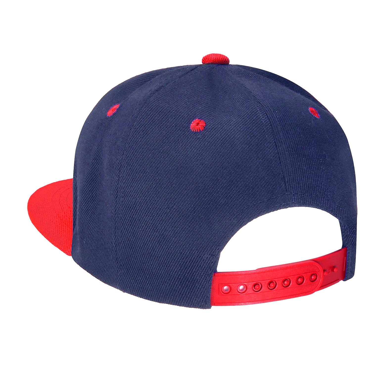 Fatari - Berretto con chiusura a scatto posteriore regolabile, in stile hip hop, con visiera piatta, a tinta unita, confezione all’ingrosso da 10