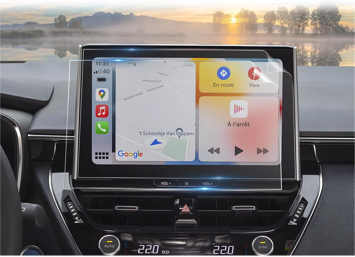 2PCS 2025+ Corolla Screen Protector for 2025 Toyota Corolla 10.5″ Audio Touchscreen Display Cover for Corolla (FX, XSE, Hybrid XLE) Accessories Nano Film