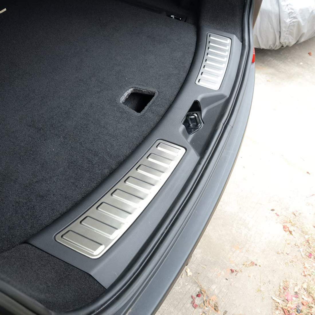 Per La-nd Rover Discovery Sport 2015-2019 Protezione Paraurti Posteriore In Acciaio Inox Davanzale Porta Bagagliaio Posteriore Anti Graffio Striscia Di Protezione Accessori Per Lo Styling Dell'Auto