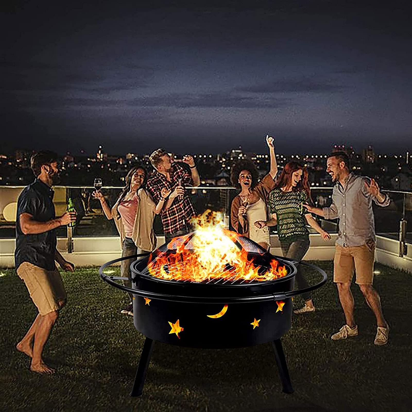 Amazon.com : Fire Pit for Heating/BBQ, Multifunctional Outdoor