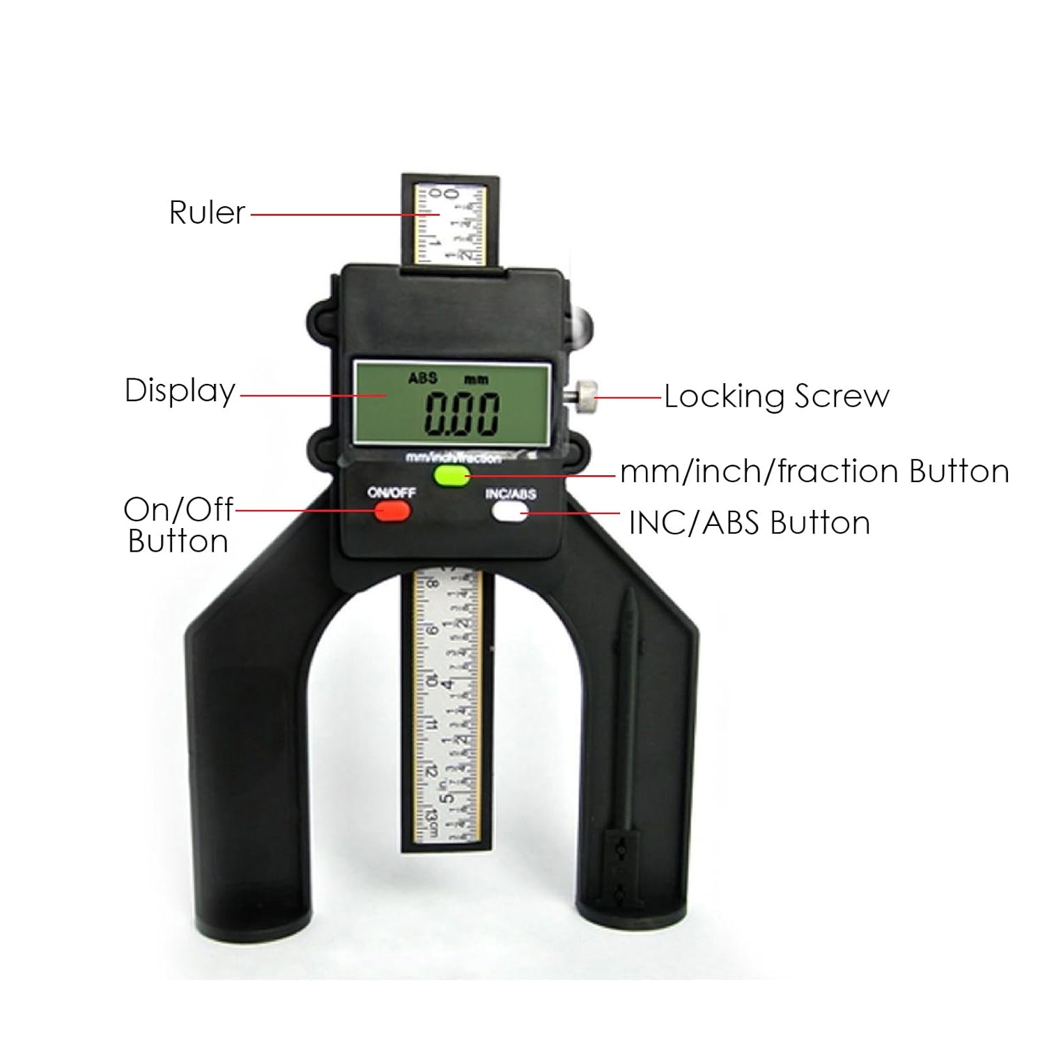 Best Deal 🛒 Tread Depth Gauge Finder Magnetic Self Standing 80mm