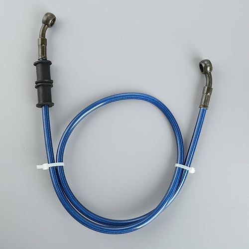 Miniatura 4 de Mtsooning - Manguera de aceite para embrague, freno, de acero trenzado, para motocicleta, tubo, 1 unidad., 90cm, Azul