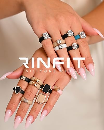 Miniatura 6 de Rinfit Anillos de silicona para mujer, anillo de silicona para mujer, anillos de boda de goma para mujer, anillos de boda de silicona para mujer,