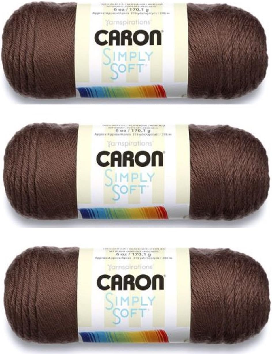 Caron Simply Soft Yarn Solids (3-Pack) (Taupe)