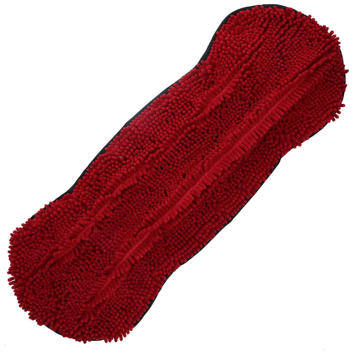 Lot de 2 serviettes en microfibre bordeaux super absorbantes pour chien, chat et animal domestique Séchage rapide