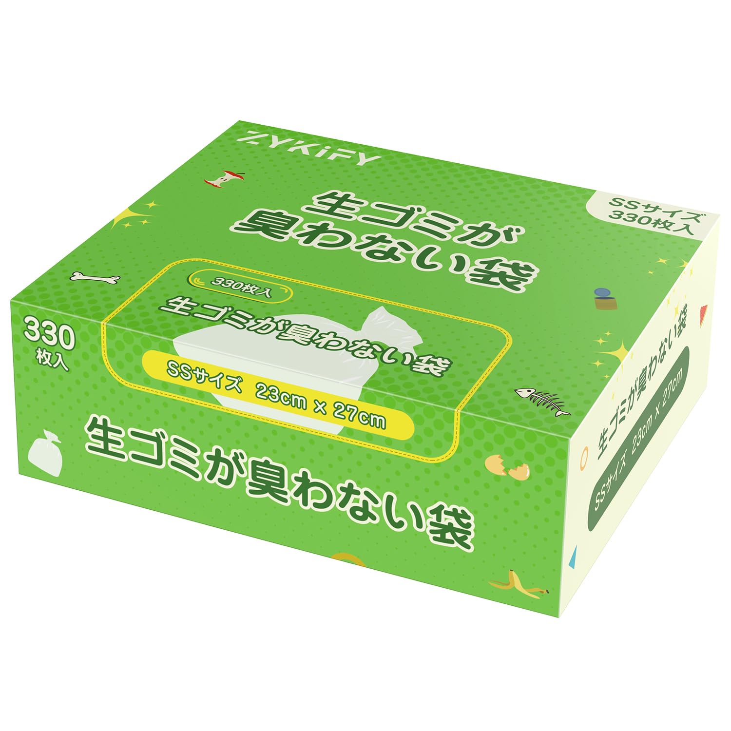 Amazon.co.jp: 生ゴミが臭わない袋 ゴミ袋 SSサイズ 330枚入り におわ