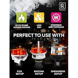 112 pcs Hookah Charcoal Hookah Coals for Hookah Coconut 22mm Cubes - Pack 112 pcs &1.2 KG (2.6 lbs) - Premium Quality 22mm M. ROSENFELD 100% Natural Coconut Charcoal Hooka Cubes - NOT Quick Light