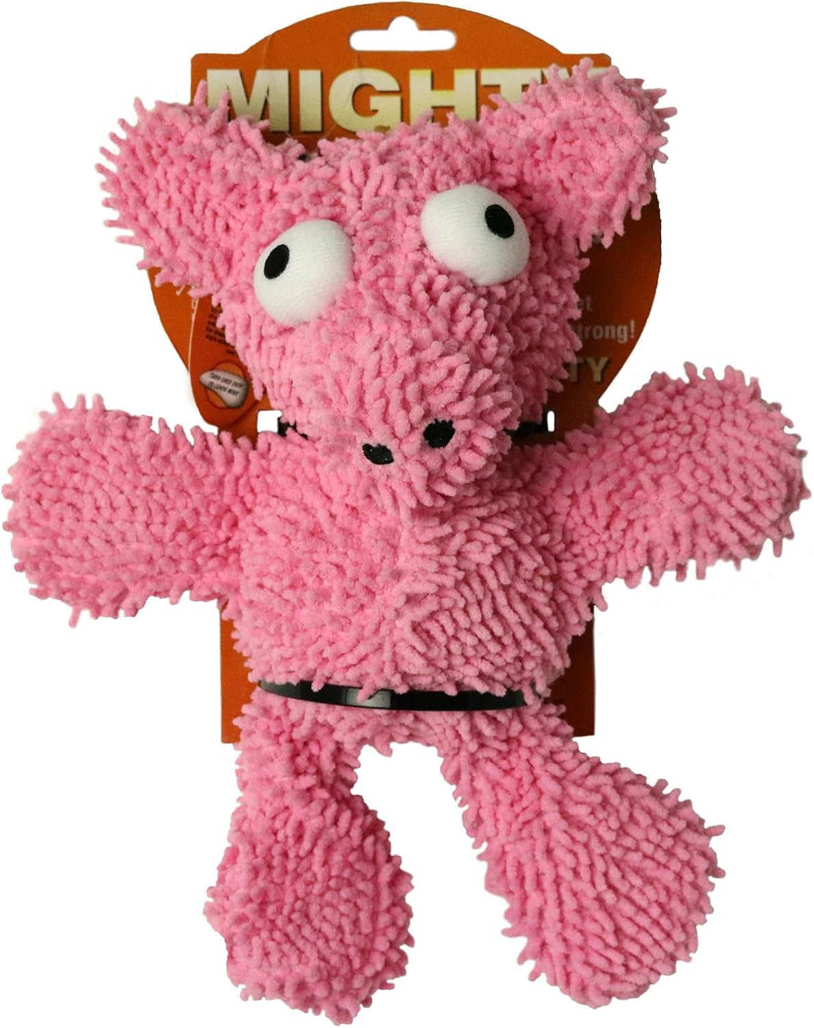 MIGHTY- Microfiber Ball - Farm – Made with Squeaker Balls and Minimal Stuffing. Strong & Tough. Interactive Play. Machine Washable & Floats (Pig, Medium 2 Pack)