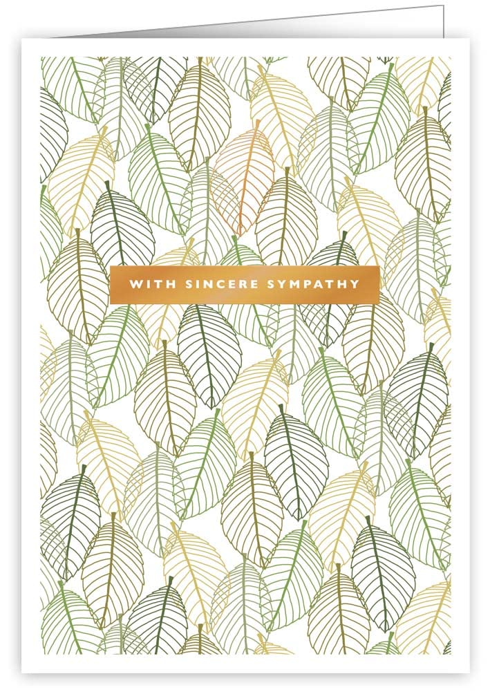 Quire Collections Ivory White Card Leaves, Green, 115 x 163mm