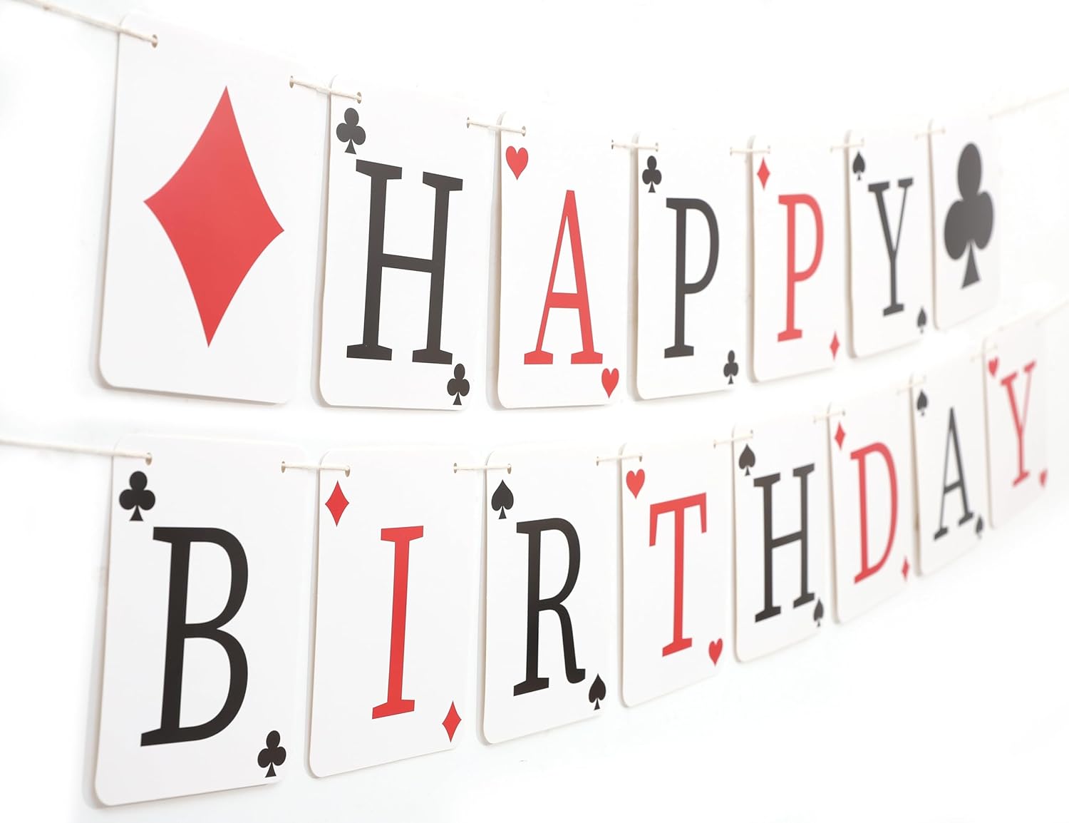 Casino Happy Birthday Banner - Poker Casino Theme Party Decorations, Las Vegas Poker Night Party Supplies - Image 6