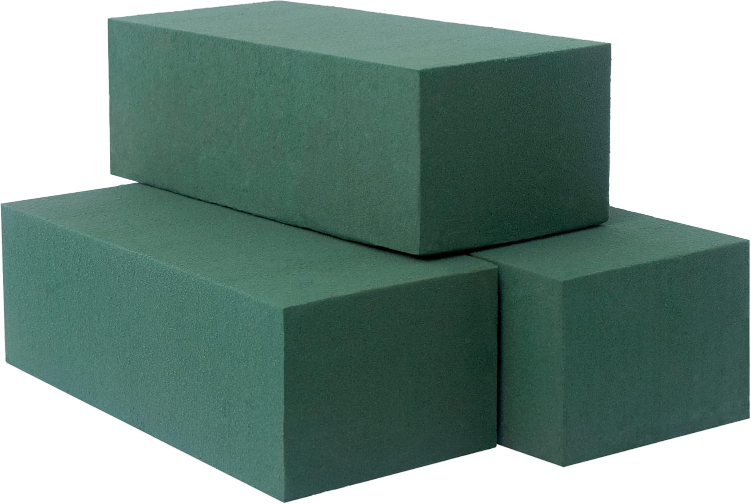 FLOFARE Large Pack of 3 Dry and Wet Floral Foam Blocks for