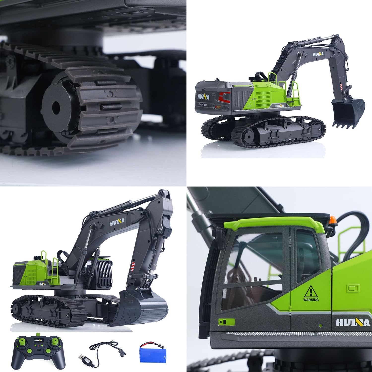 TOUCAN RC HOBBY HUINA 1/14 593 Model RC Excavator Car Gift Battery 2.4G Remote Control 22CH for Ages 14+