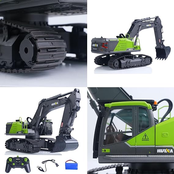 1/14 RTR 28 Channels RC Excavator 593 26CH Remote Control Dump Truck 1538 | US in Stock, HUINA, Leadscrew Digger, Portable Color Gift Case, Indoor Outdoor Use, Family Set, Construction Vehicle