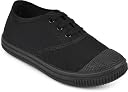 MAHIX Boys Black Canvas Uniform School Shoes with Laces | Lightweight, Comfortable, Durable & Anti-Skid Rubber Sole | Breathable Footwear for Students (UK Footwear Size System, Little Kid, Men, Numeric, Medium, 9) gallery image