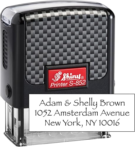 Miniatura 34 de Shiny S-854 - Sello de firma personalizado, tamaño grande, elige entre 15 colores de tinta