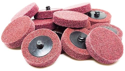 Benchmark Abrasives Discos de lijado de 2 pulgadas, ruedas de preparación de superficies de óxido de aluminio de cambio rápido para taladro,