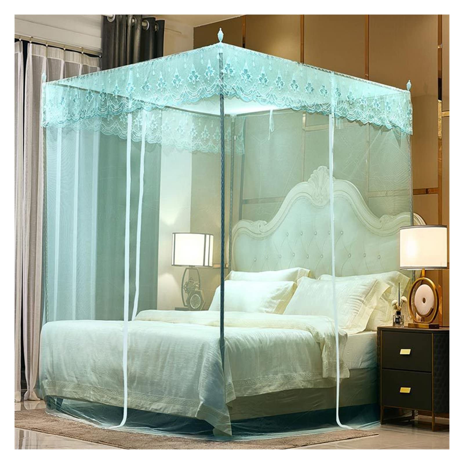 Moustiquaire pour lit double grand écran contre les moustiques lit