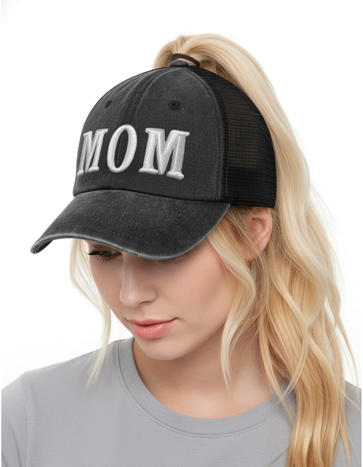 Mom and Dad Hats for New Parents Gifts,Pregnancy Announcement Unconstructed Mesh Caps for Couples - Image 8