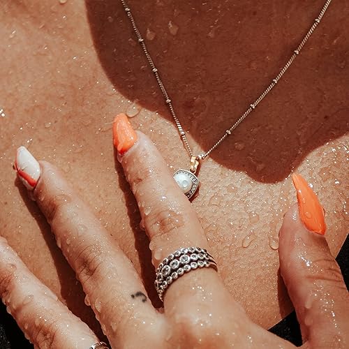 Miniatura 8 de Pinch Bails - 40 piezas de clip de metal mixto con cierre de clip de clip de fianza, cierres de conectores colgantes de garra para hacer joyas,