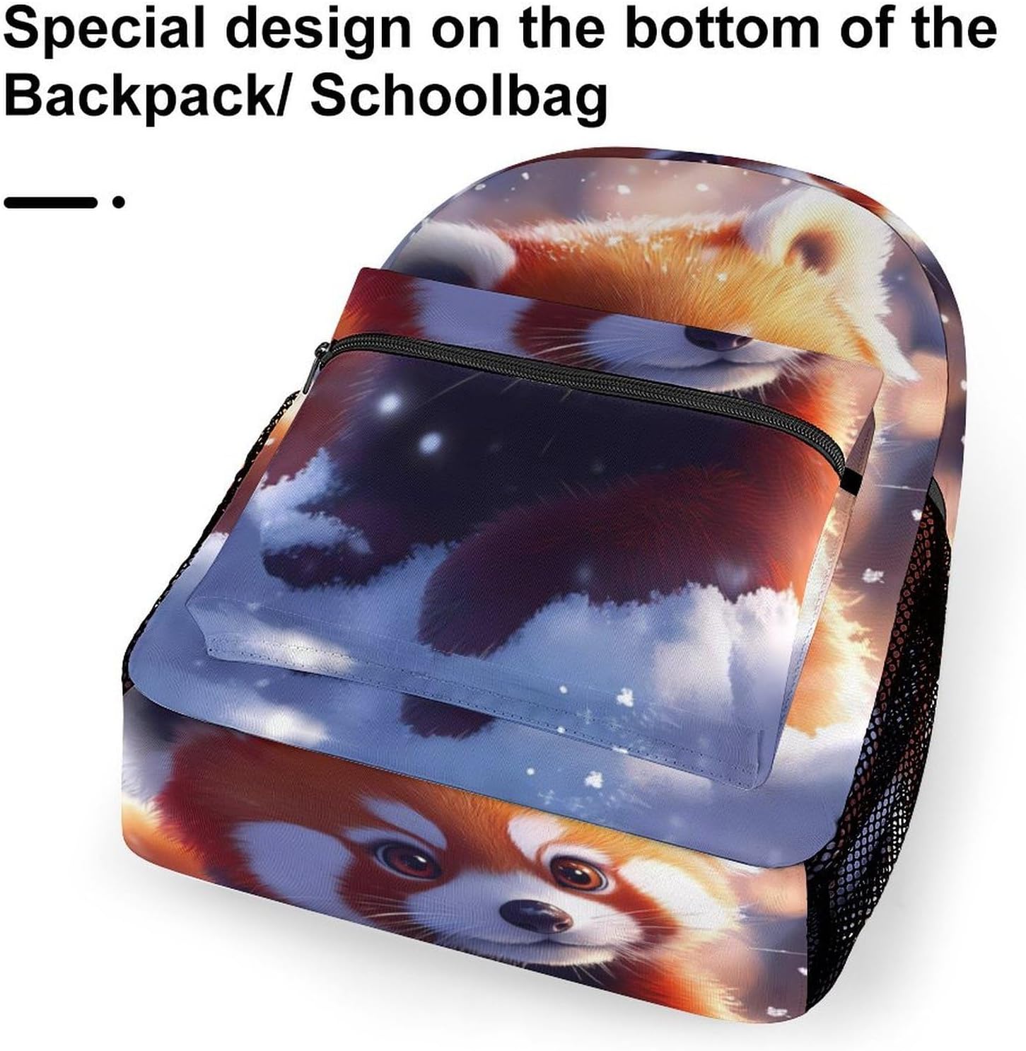 Red Panda Laptop Backpack Lightweight Travel Daypack Shoulder Bag for Men Women