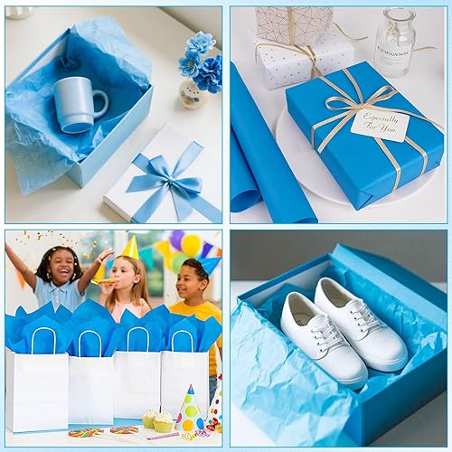 Miniatura 41 de Koogel 120 hojas de papel de seda a granel, papel de regalo de 20 x 14 pulgadas para bolsas de regalo de Navidad, manualidades, boda, fiesta