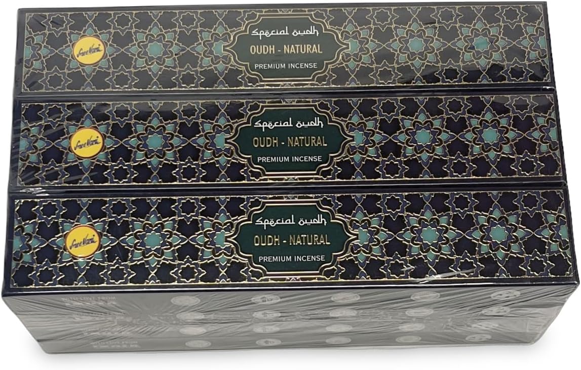 SreeVani Premium Oudh Special Masala Incense Sticks Gift Box for 12 Packs (Oudh)