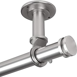 12 Half Curtain Rod Ideas for Simple Stylish Window Framing 112 Rod Desyne 100-50-995CL Bun 1