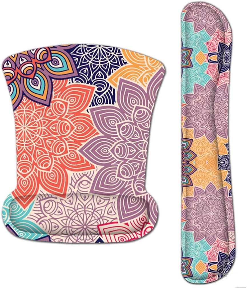 JSEIAJB Pad Wrist Rest Keyboard Pad Wrist Rest Pad and Silica Gel Wrist Rest Support with Memory Foam(E)