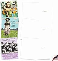 Vista 3 de The Best Card Company - 10 divertidas tarjetas de agradecimiento con sobres (4 x 5.12 pulgadas) Juego de notas de gratitud humorística en caja