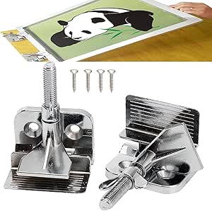 2PCS Screen Printing Clamps Butterfly Hinge Frame for Silk Screen Printing