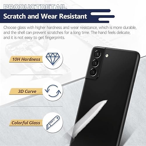 Miniatura 2 de Reemplazo para Samsung Galaxy S21 Plus 5G Reemplazo de vidrio trasero para Samsung Galaxy S21 Plus Reemplazo de vidrio trasero SM-G996U Cubierta de