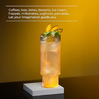 1883 Maison Routin Premium Mango Syrup for Iced Tea, Cocktails, Mocktails, Smoothies, Desserts - Vegan-Friendly, Allergen-Free, No Preservatives - 1L PET Bottle